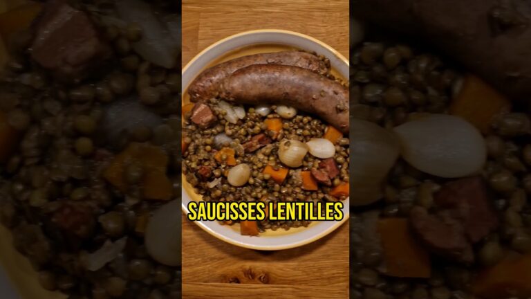 Saucisses lentilles : un plat réconfortant à redécouvrir pour une cuisine saine et savoureuse
